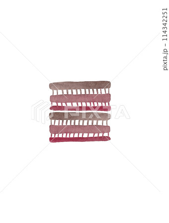 Simple gradient figure. Modern watercolor. Hand drawn sketch Trendy geometric minimalistic element. Geometric element. Line art design 114342251