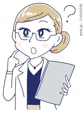 医師 美容研究家の女性 114342580