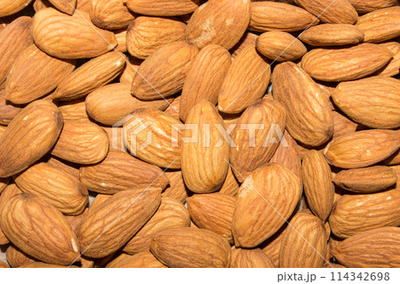 A picture of almonds with selective focus A picture of almonds with selective focus 114342698