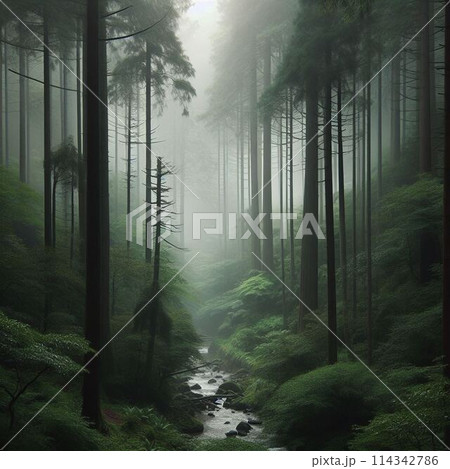 切りに包まれた神秘的な画像 114342786