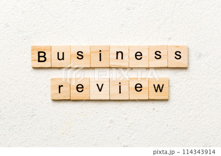 business review word written on wood block. business review text on table, concept business review word written on wood block. business review text on table, concept 114343914