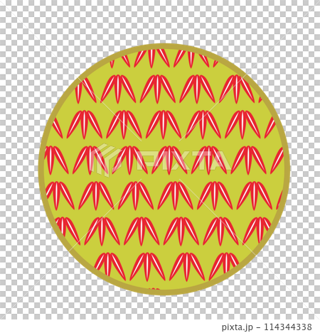 Illustration of a circular motif in Chinese style 114344338