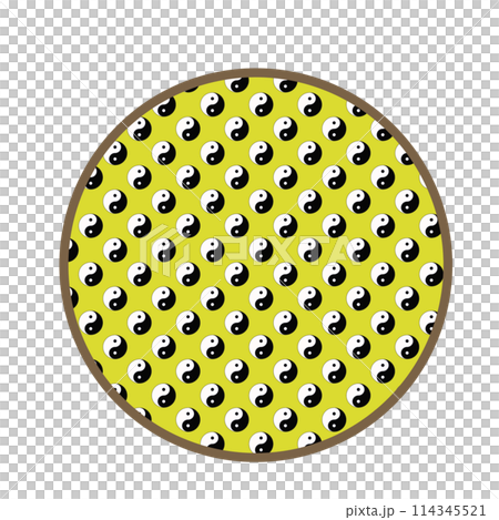 Illustration of a circular motif in Chinese style 114345521