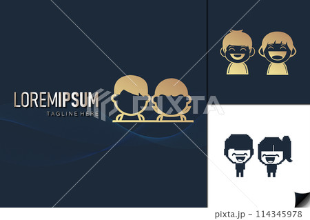 kids twin logo 114345978