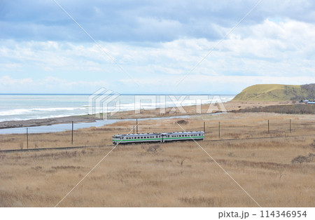 根室本線　尺別ー音別　JR北海道　キハ40-1723+キハ40-1749（釧路） 114346954