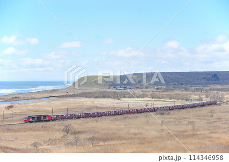 根室本線 尺別ー音別 JR貨物 DF200-53(鷲別) 根室本線 尺別ー音別 JR貨物 DF200-53(鷲別) 114346958