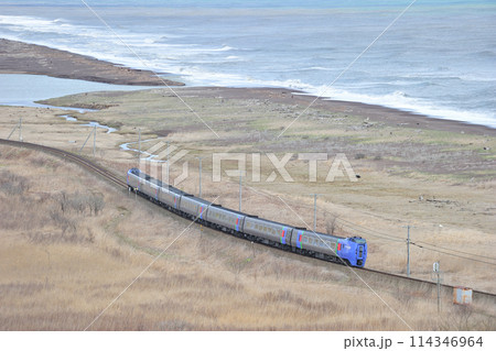 根室本線　音別ー尺別　JR北海道　キハ283系　スーパーおおぞら 114346964