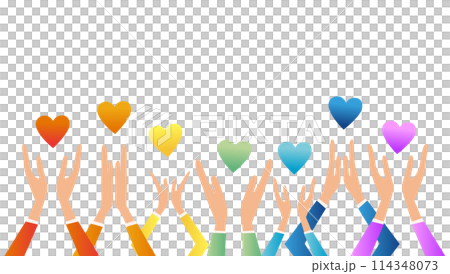七顆彩色的心和七隻拍手 114348073