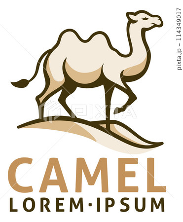 Camel Animal Design Illustration Mascot Icon 114349017