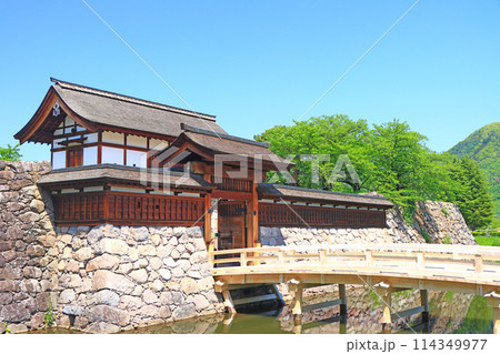 長野県長野市、松代城太鼓門の風景 長野県長野市、松代城太鼓門の風景 114349977