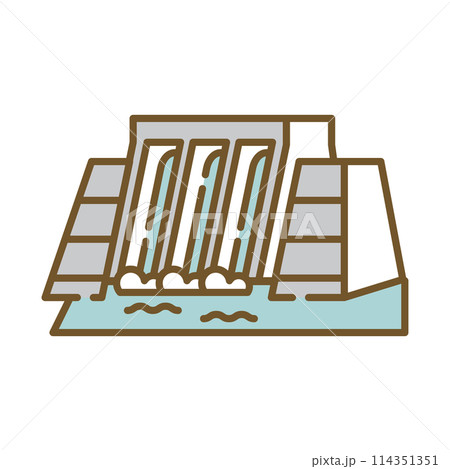 水力発電所　発電所　水力 114351351