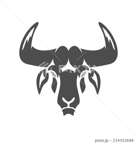 Bull icon logo design 114352698