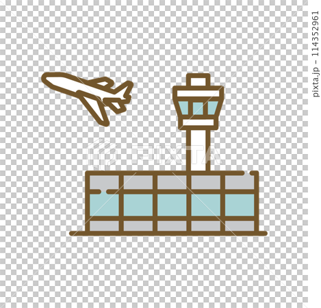 Airport Terminal Airplane 114352961