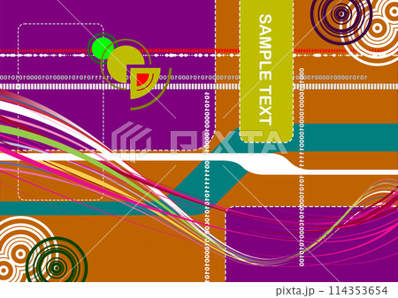 Abstract hi-tech background or cover for brochure. 3d illustration Abstract hi-tech background or cover for brochure. 3d illustration 114353654