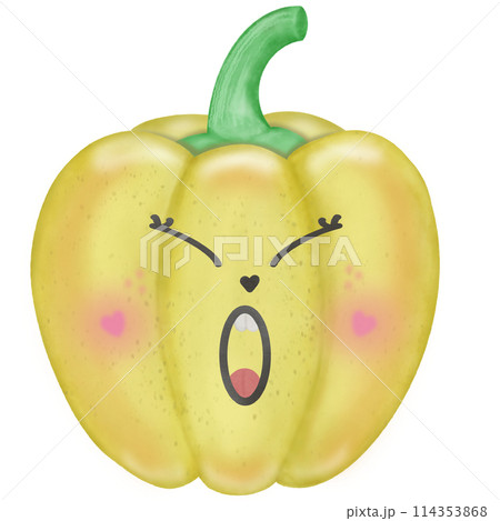 Vegetable characters cartoon with eyes. Cute funny characters. Cartoon style. Hand drawn colored illustration. All elements are isolated. Vegetable characters cartoon with eyes. Cute funny characters. Cartoon style. Hand drawn colored illustration. All elements are isolated. 114353868