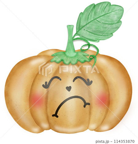 Vegetable characters  cartoon   with eyes. Cute funny characters. Cartoon style. Hand drawn colored  illustration. All elements are isolated. 114353870