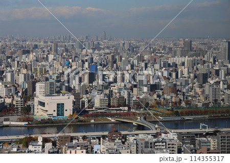 Nov 30 2023 metropolis with skyscrapers and crowded cityscape from above Nov 30 2023 metropolis with skyscrapers and crowded cityscape from above 114355317