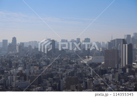 Nov 30 2023 Tokyo skyline from the tower. Sumida. Tokyo. Japan. 114355345