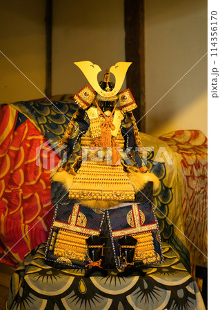 5月5日こどもの日　端午の節句のかっこいい五月人形 114356170