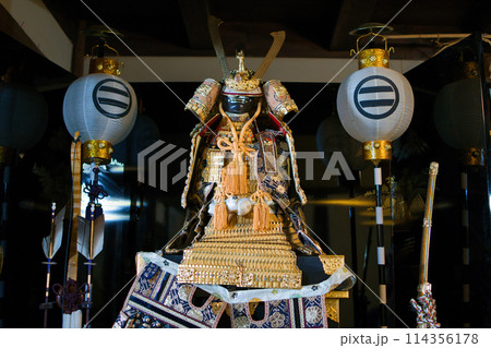 5月5日こどもの日　端午の節句のかっこいい五月人形 114356178