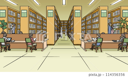 図書館の背景 114356356