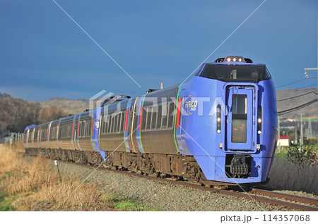 根室本線　利別ー幕別　JR北海道　キハ283系　スーパーおおぞら 114357068