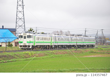 札沼線 石狩当別ー石狩太美 JR北海道 キハ40+キハ143+キサハ144+キハ143 札沼線 石狩当別ー石狩太美 JR北海道 キハ40+キハ143+キサハ144+キハ143 114357467