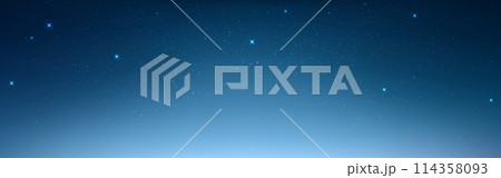 Night sky wallpaper. Magic starry space with light effect. Deep universe with shining stars. Milky way background. Beautiful aurora for poster or banner. Vector illustration 114358093