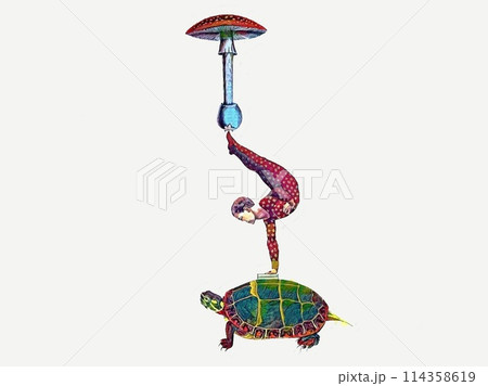balancing acrobat balancing acrobat 114358619