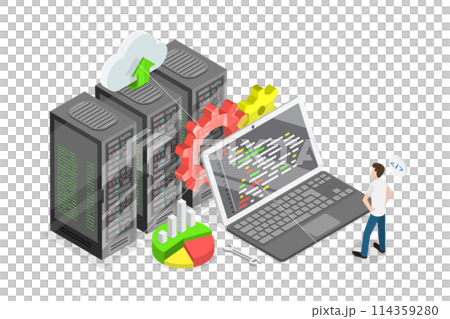 3D Isometric Flat Conceptual Illustration of Big Data Developer, Development Specialist, Computer Science 3D Isometric Flat Conceptual Illustration of Big Data Developer, Development Specialist, Computer Science 114359280