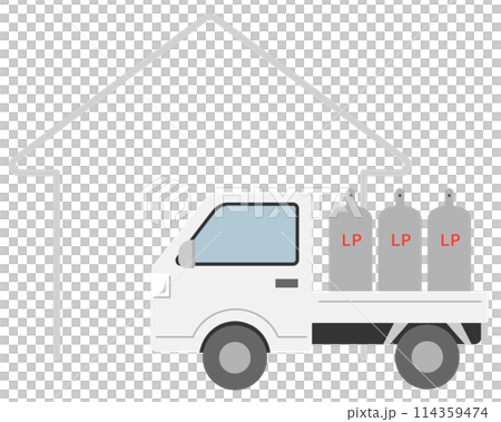 Propane gas delivery truck 2 114359474