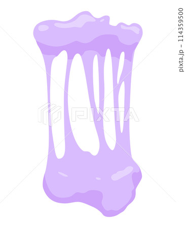 Bubble gum splash. Cartoon chewy sweet candy. Stains and sticky stretchy form. Children bubblegum. Vector illustration 114359500
