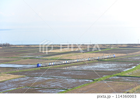 室蘭本線　有珠ー長和　JR北海道　キハ281系　スーパー北斗 114360003