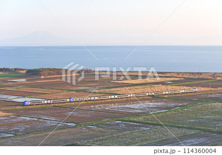 室蘭本線　有珠ー長和　JR北海道　キハ281系+キハ283系　スーパー北斗 114360004