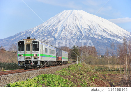 函館本線 倶知安ー小沢 JR北海道 キハ142-8+ナハ29001+キハ141-8 函館本線 倶知安ー小沢 JR北海道 キハ142-8+ナハ29001+キハ141-8 114360163
