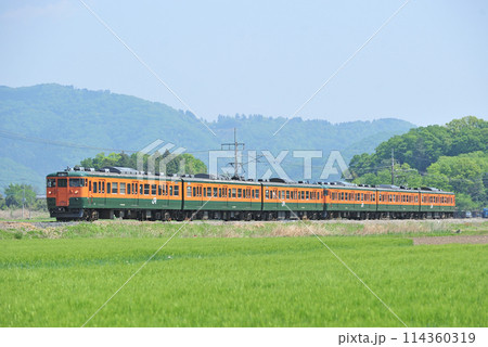 両毛線 大平台ー岩舟 JR東日本 115系 T1030+T1043編成(高崎) 両毛線 大平台ー岩舟 JR東日本 115系 T1030+T1043編成(高崎) 114360319