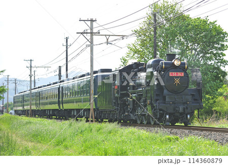 秩父鉄道 小前田ーふかや花園 C58-363+12系 SLパレオエクスプレス 秩父鉄道 小前田ーふかや花園 C58-363+12系 SLパレオエクスプレス 114360879