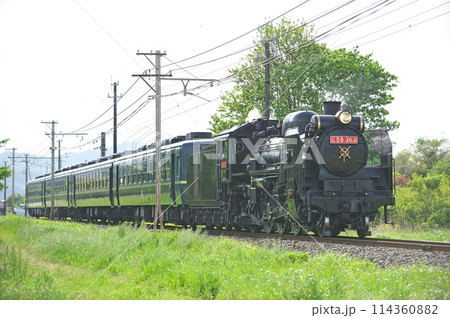 秩父鉄道 小前田ーふかや花園 C58-363+12系 SLパレオエクスプレス 秩父鉄道 小前田ーふかや花園 C58-363+12系 SLパレオエクスプレス 114360882