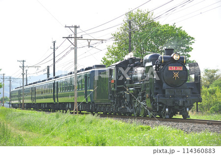 秩父鉄道 小前田ーふかや花園 C58-363+12系 SLパレオエクスプレス 秩父鉄道 小前田ーふかや花園 C58-363+12系 SLパレオエクスプレス 114360883