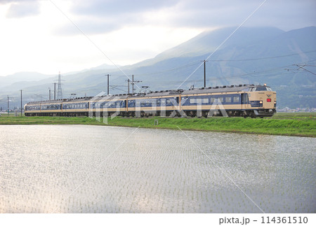 磐越西線　猪苗代ー川桁　JR東日本　583系　N1＋N2編成（仙台）　あいづ 114361510