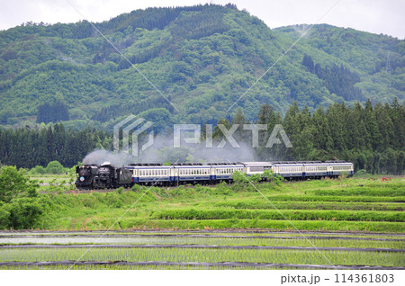 磐越西線 尾登ー野沢 JR東日本 D51-498(高崎)+12系(新津) D51ばんえつ物語 磐越西線 尾登ー野沢 JR東日本 D51-498(高崎)+12系(新津) D51ばんえつ物語 114361803