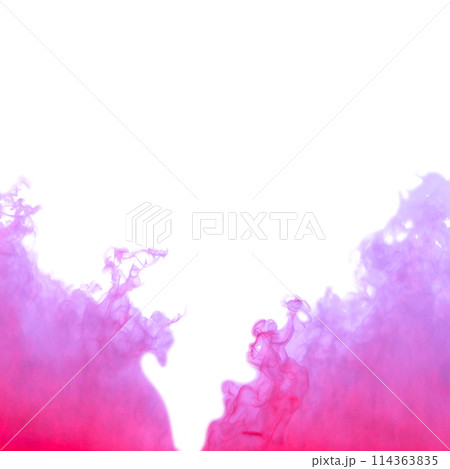 Pink smoke, directed from below. One-sided smoke with no background. Pink smoke, created by AI. 114363835