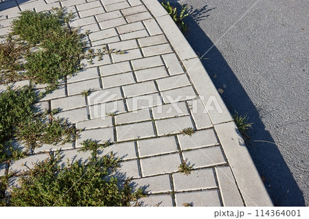 Curb at an intersection detail 114364001