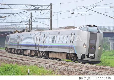 函館本線　豊幌ー江別　JR北海道　789系1000番台　HL-1007編成（札幌）　スーパーカムイ 114364310