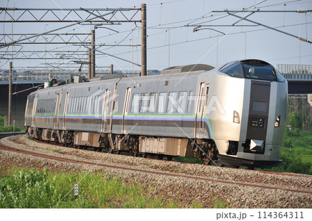 函館本線　豊幌ー江別　JR北海道　789系1000番台　HL-1003編成（札幌）　スーパーカムイ 114364311