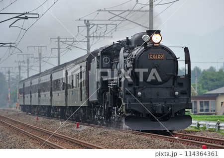 上越線　後閑ー沼田　JR東日本　C61-20＋旧客（高崎）　SLみなかみ 114364361