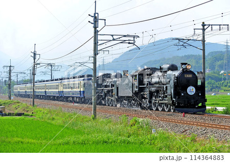 上越線　後閑ー沼田　JR東日本　C61-20+C57-180+12系　SLググっとぐんまみなかみ 114364883