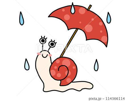 カタツムリと傘 カタツムリと傘 114366114