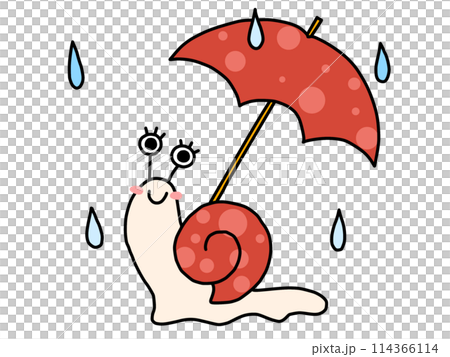 カタツムリと傘 カタツムリと傘 114366114