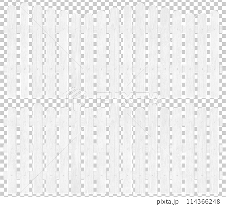 白い木の柵のセット 白い木の柵のセット 114366248